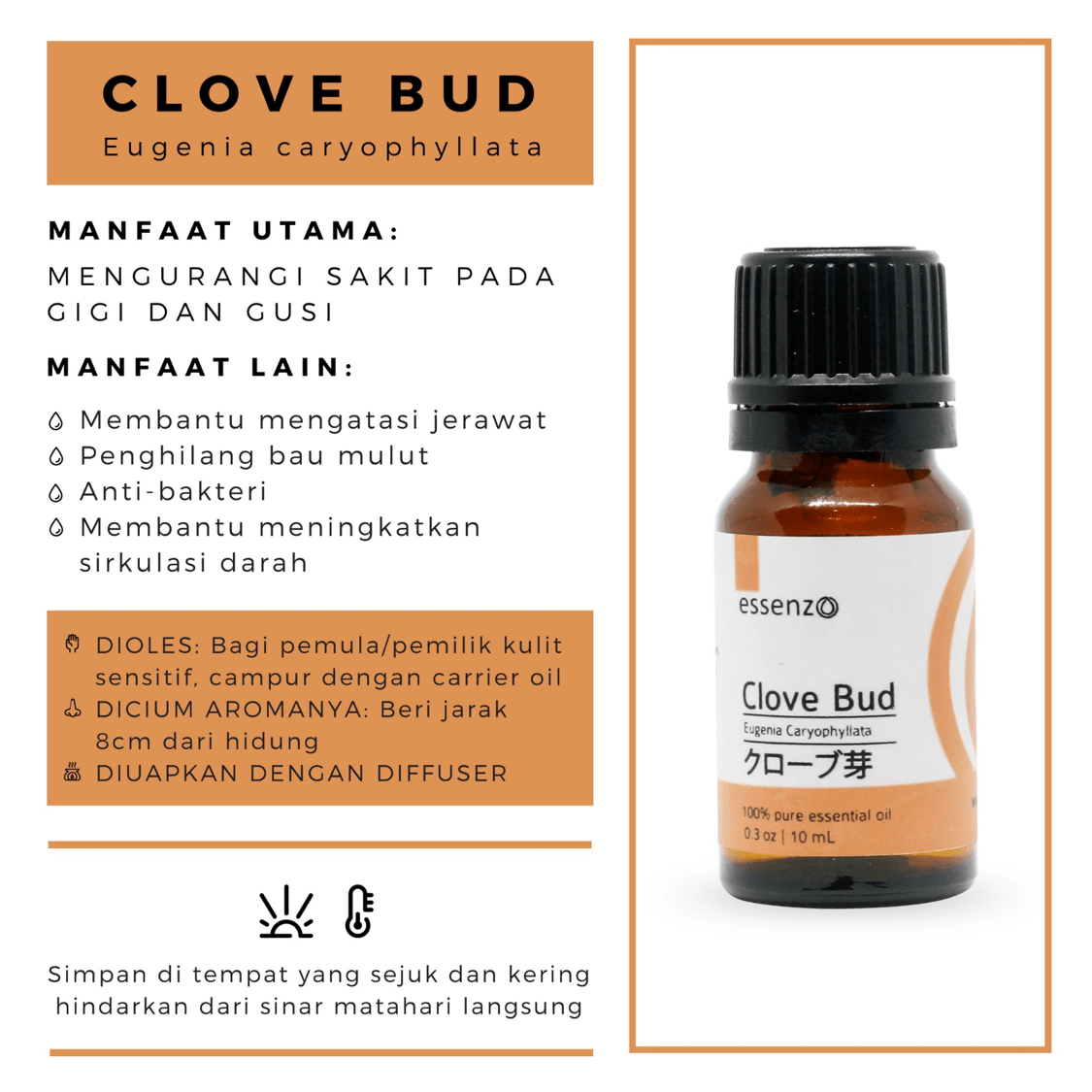 Fakta dan Manfaat Essenzo Clove Bud Essential Oil untuk mengatasi sakit gigi dan&nbsp;gusi