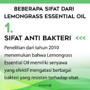 Sifat dari Lemongrass essentil&nbsp;oil