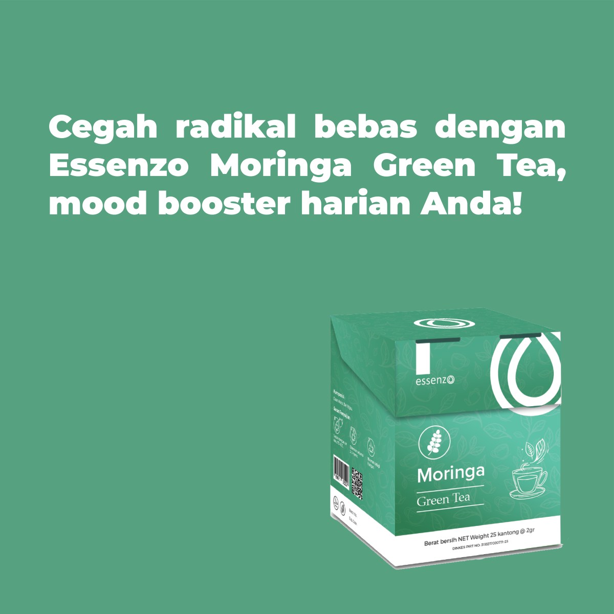 Mencegah Radikal Bebas dengan Essenzo Moringa Green&nbsp;Tea