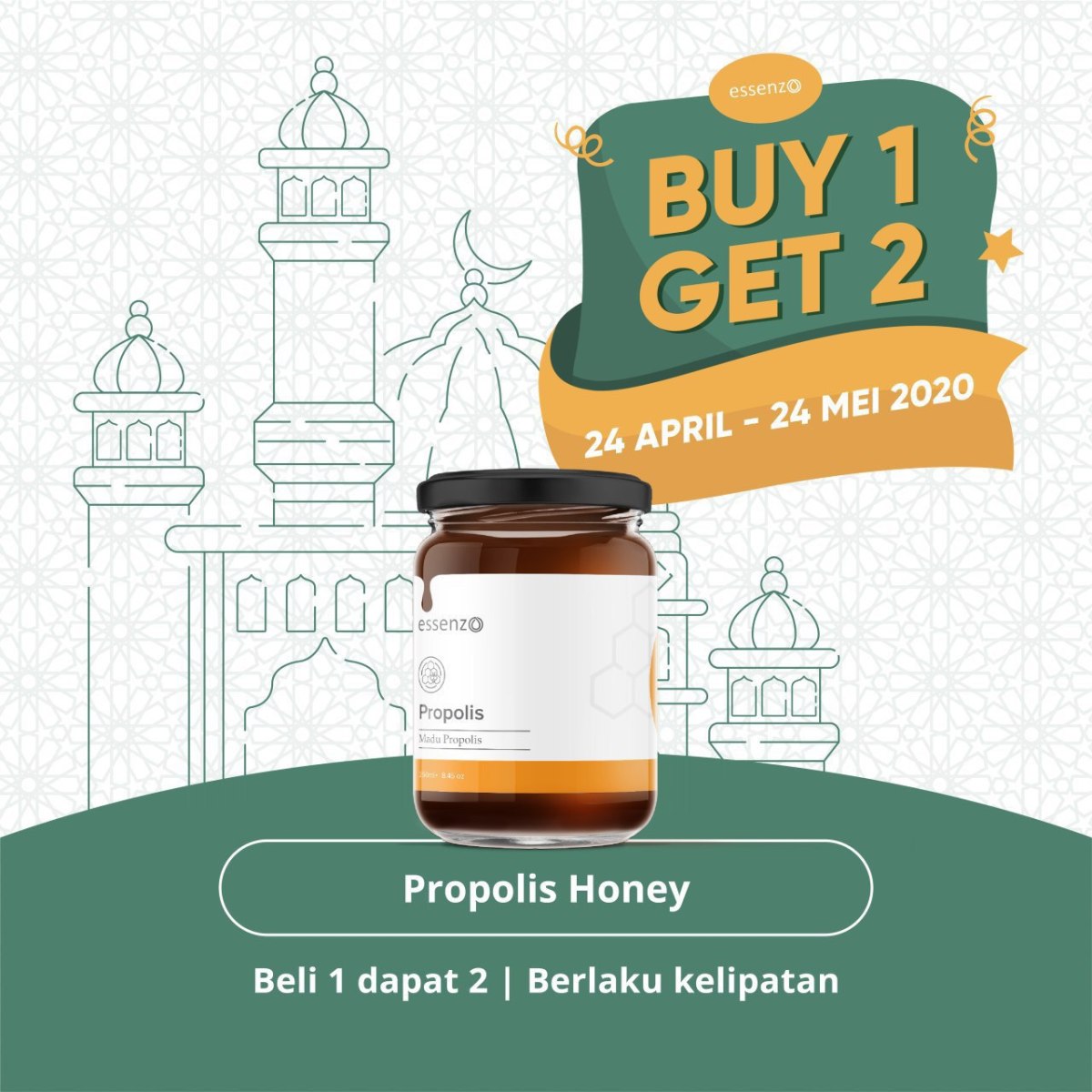 Paket Special Ramadhan Buy 1 Get 2 Essenzo Propolis&nbsp;Honey