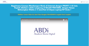 Testimoni Akademi bisnis Digital ABDi berawal dari Modal&nbsp;Kecil