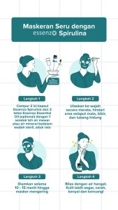 masker dengan essenzo spirulina