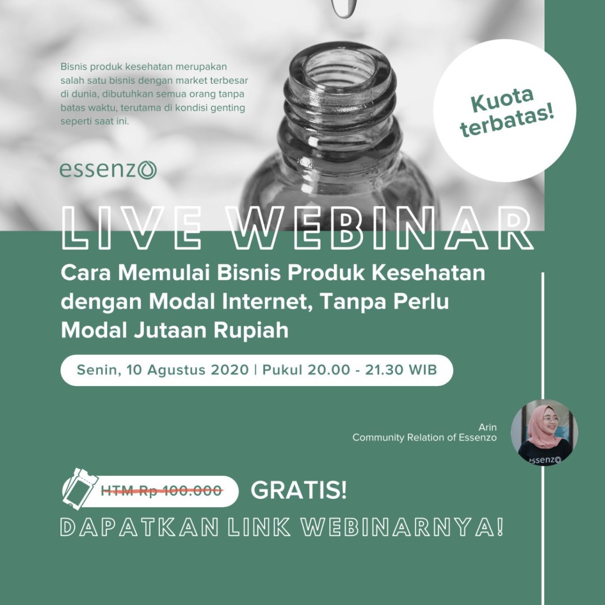 Live WEBINAR Miliki Bisnis disaat Pandemi Covid-19 Virus&nbsp;Corona