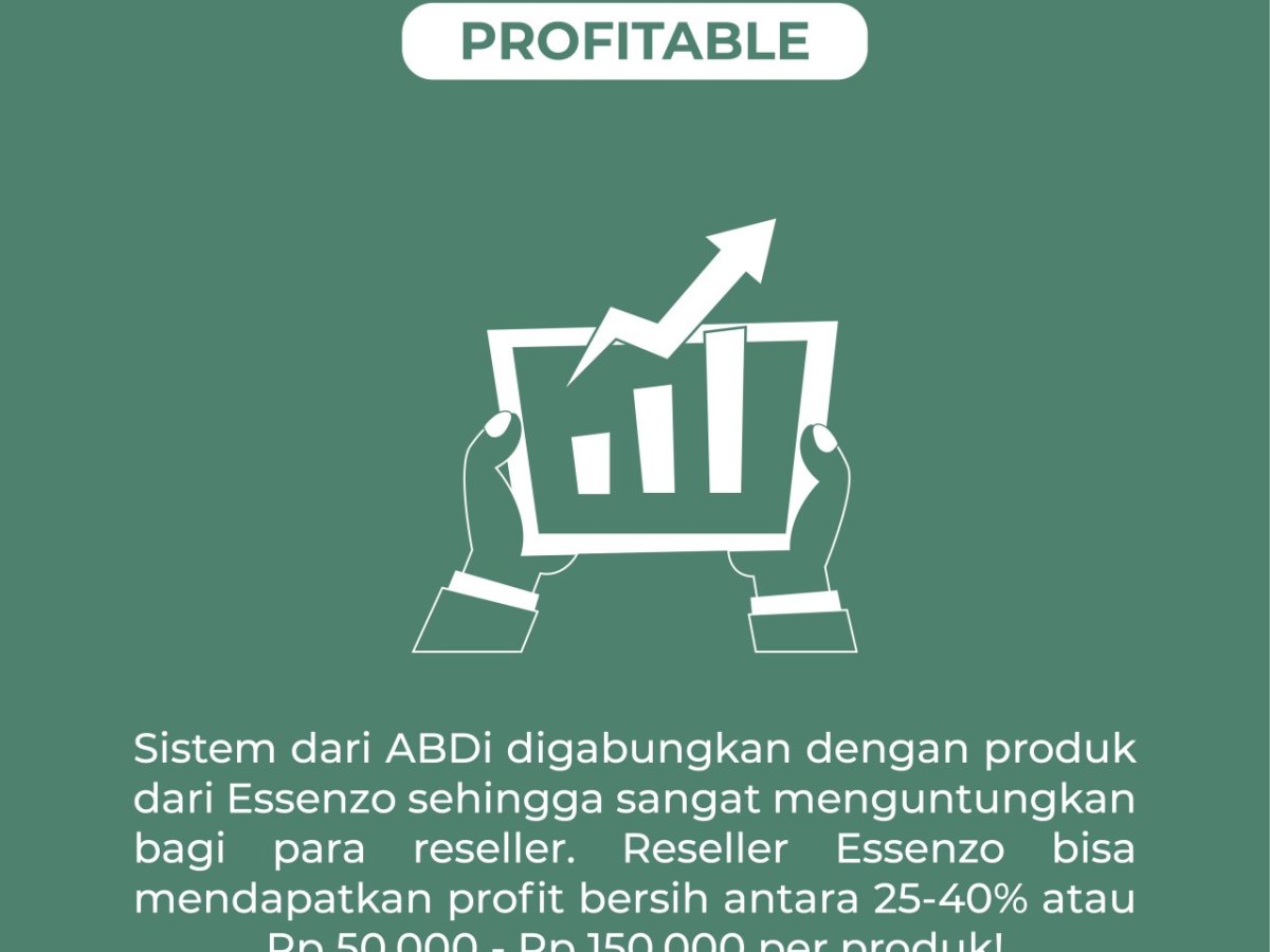 Peluang Usaha Reseller Essenzo bonus Belajar Digital Marketing&nbsp;Gratis