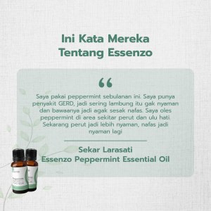 testimoni essenzo peppermint essential oil