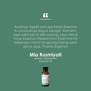 testimoni essenzo peppermint essential oil